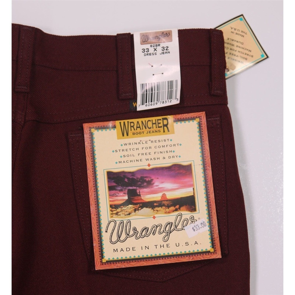 Wrangler Men's dress pants - maroon - Picture 6 of 8